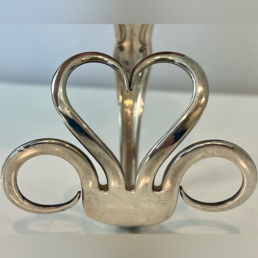 Upcycled Heart Fork Cuff Bracelet